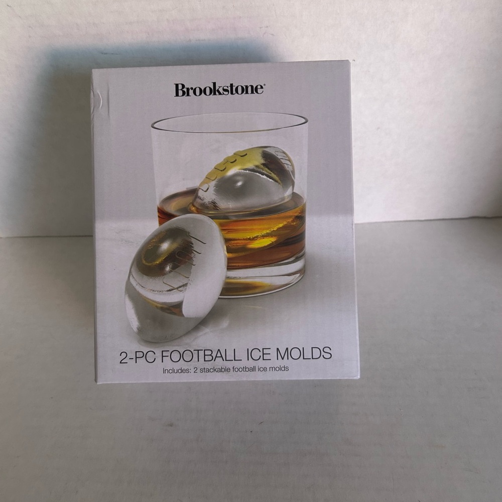 Brookstone Clear Football Ice Molds